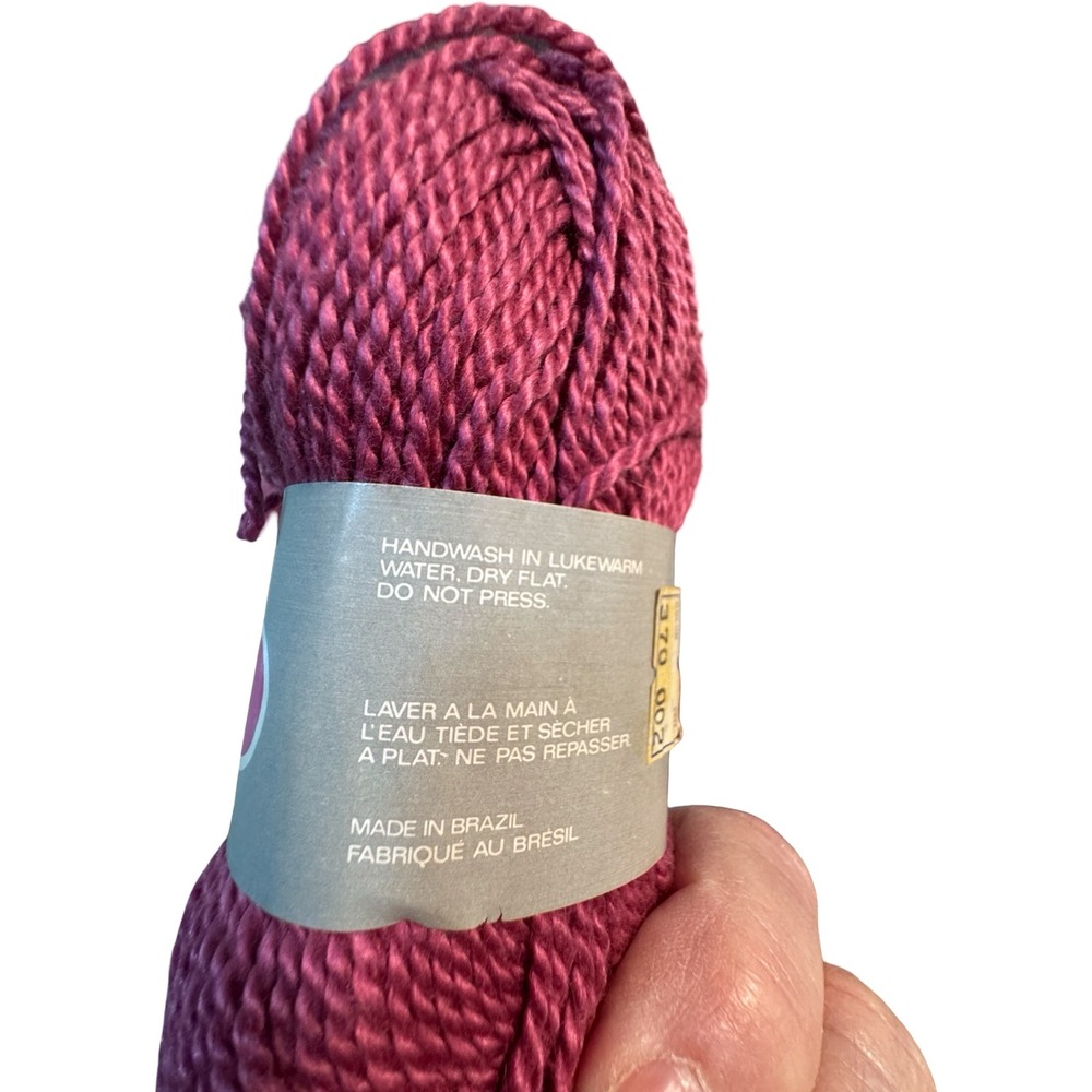 Lot of 10 Unger Plantation‎ Mercerized Cotton Yarn Skeins Pink Berry 50g 102 Yds - Picture 8 of 8